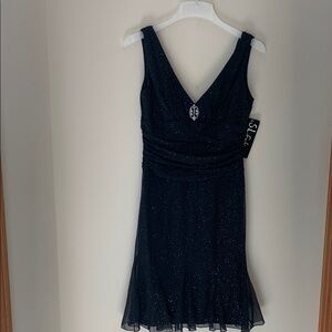 S.L. Fashions Midnight Sparkle Midi Dress